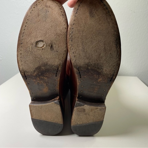 Frye Melissa Button Riding Boot Cognac Brown Women’s Size 7.5B Western Country - Picture 10 of 16